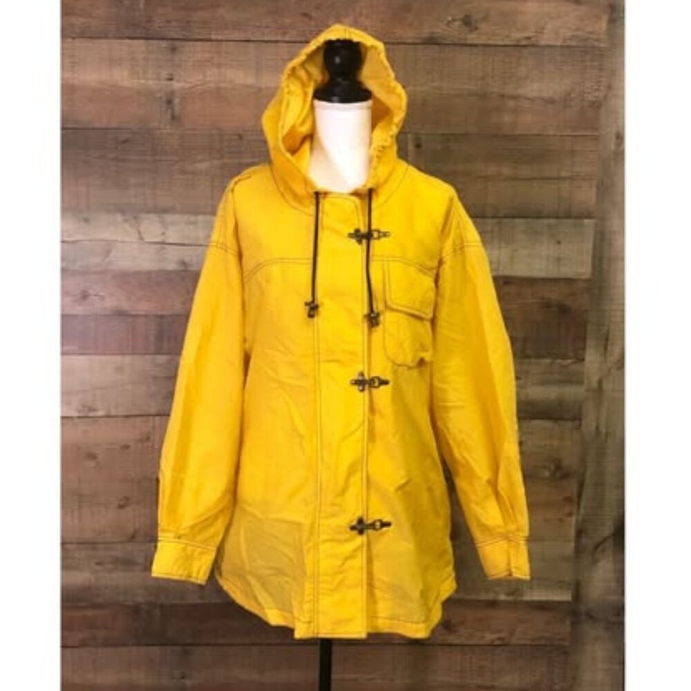 Unisex Size Large Yellow M.J. Carroll Wind Breaker